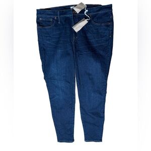 Madewell Dark Blue 9” High Rise Skinny Jeans Size 35 Plus